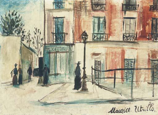 La Belle Gabrielle And The Saint-vincent Street At Montmartre — Maurice Utrillo