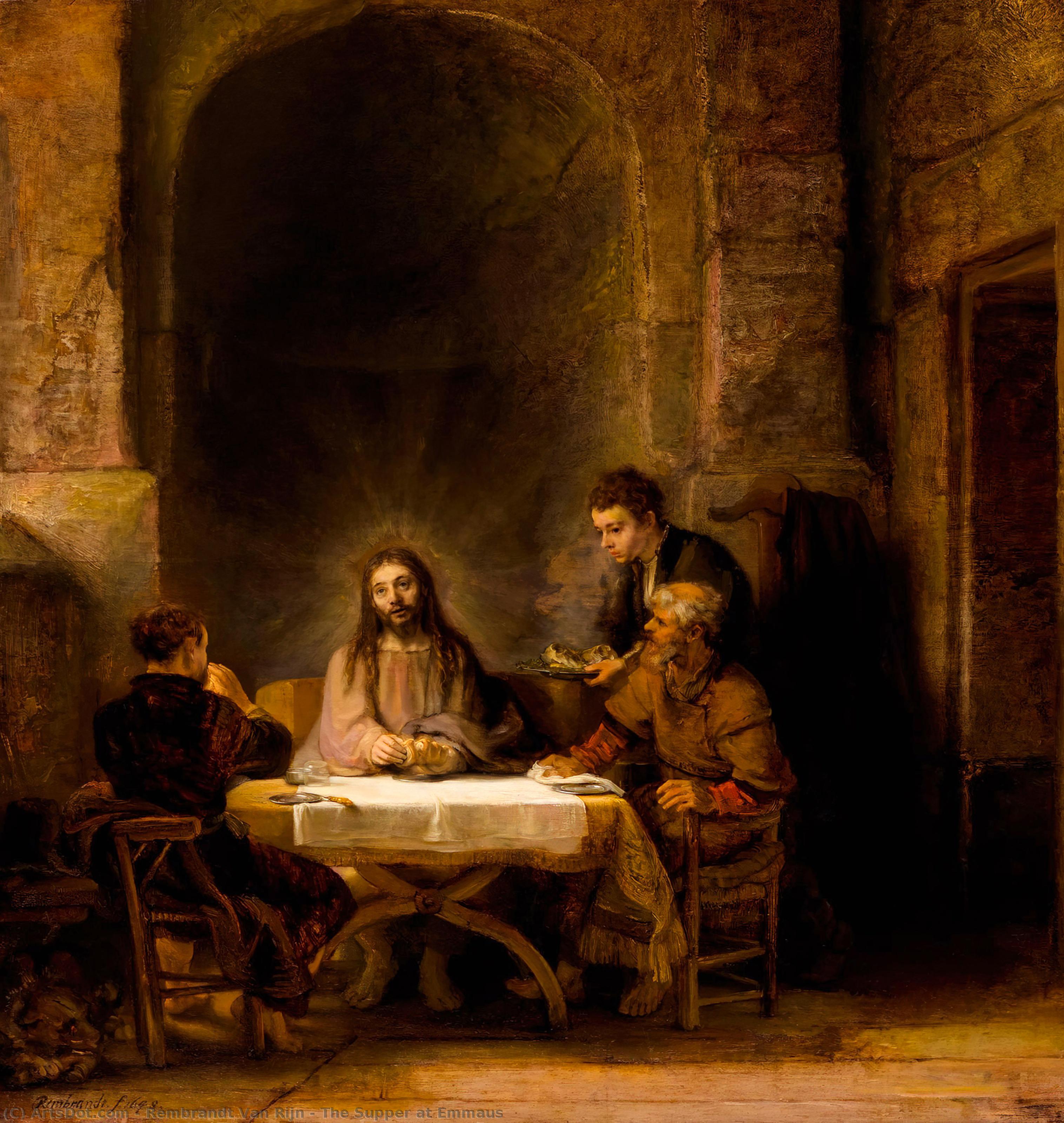 The Supper At Emmaus — Rembrandt Van Rijn