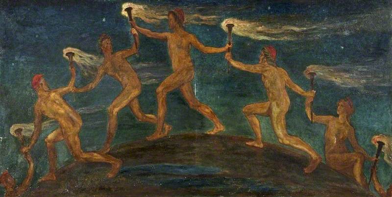 Race Of Hero Spirits Pass — Walter Crane