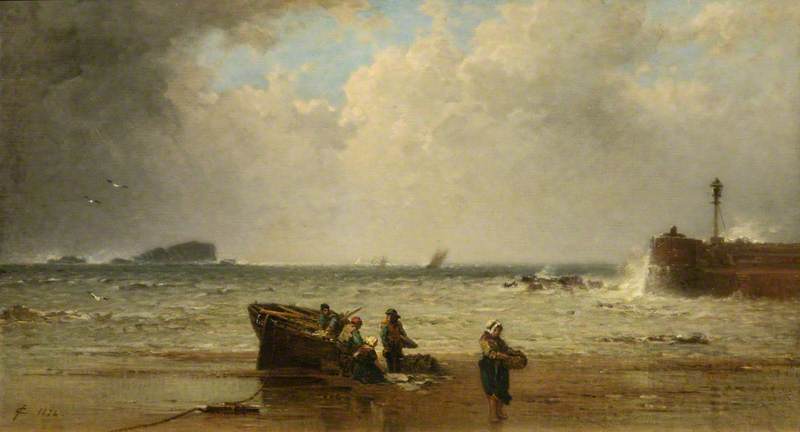 A North Easter, North Berwick, East Lothian — James Cassie