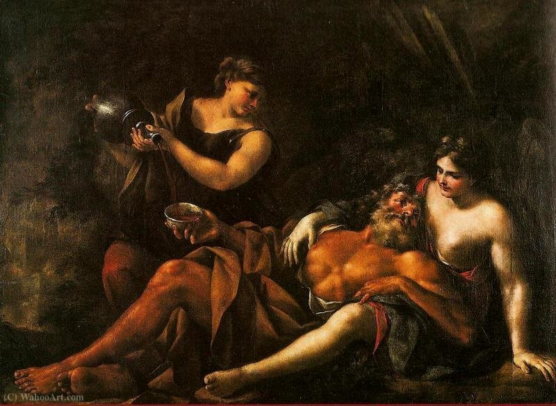 Loth And His Daughters — Andrea Vaccaro