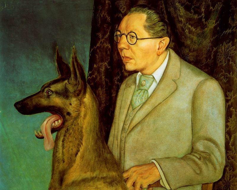 Hugo Erfurth With A Dog — Otto Dix