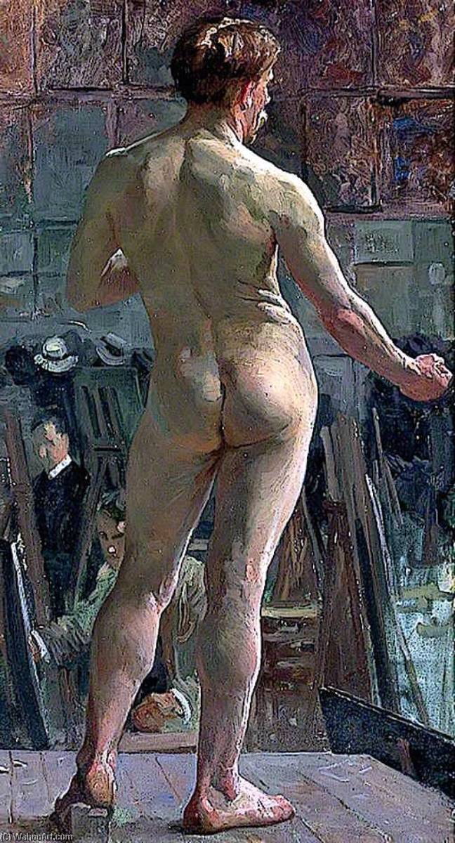 First Study In Oils From Life At Julien's Atelier — Sir Alfred James Munnings