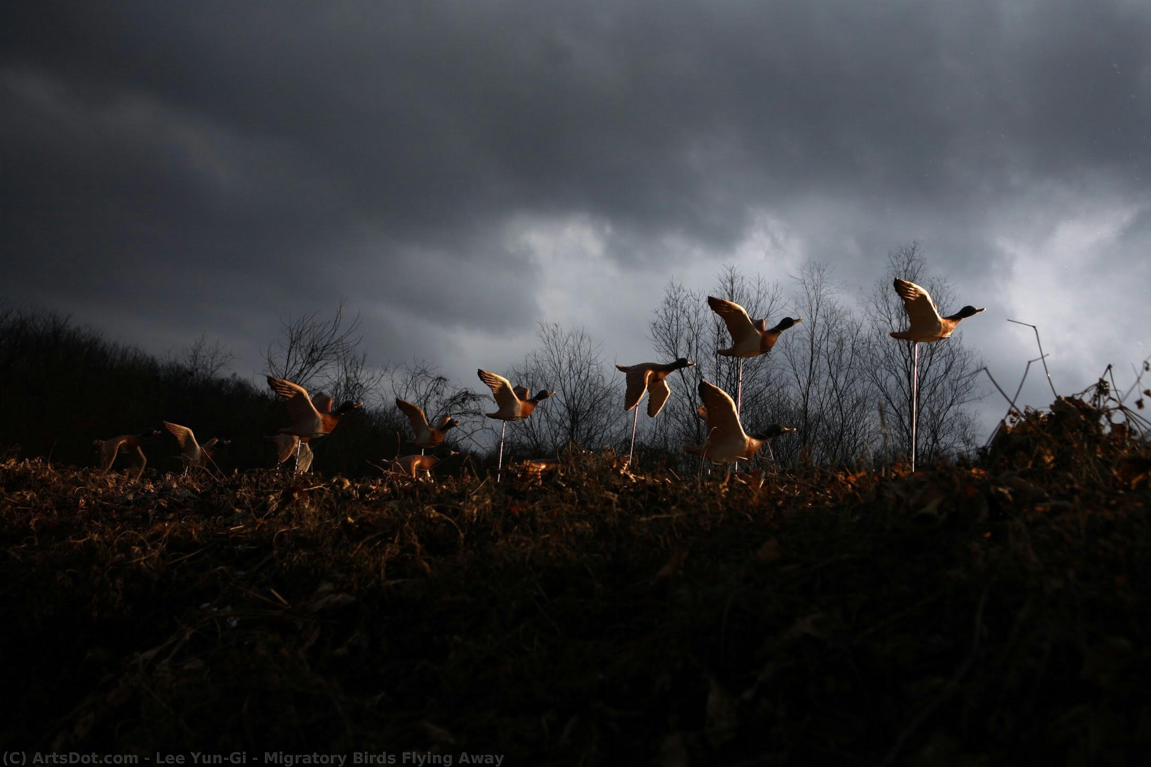 Migratory Birds Flying Away — Lee Yun-gi