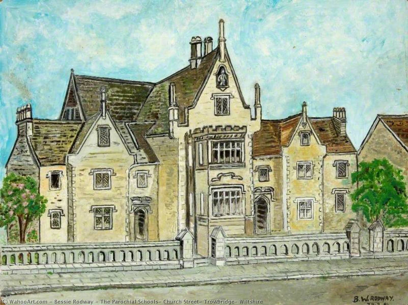 The Parochial Schools, Church Street, Trowbridge, Wiltshire — Bessie Rodway