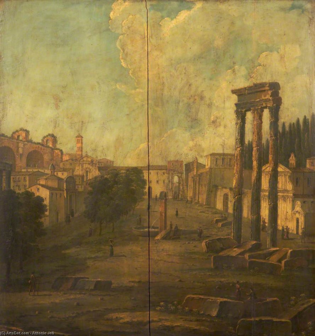 The Campo Vaccino, Rome — Antonio Joli