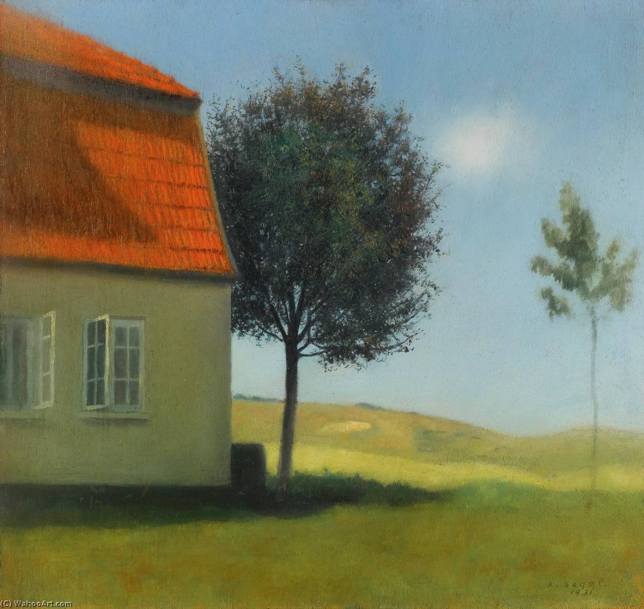 Haus Mit Baum Blickpunkt (house With Tree Focal Point) — Arthur Segal
