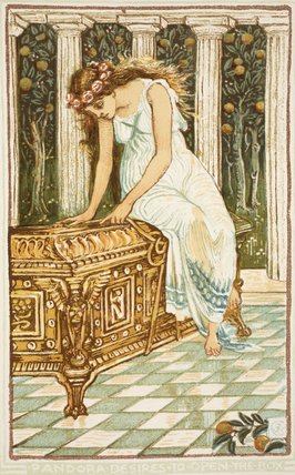 Pandora Desires To Open The Box — Walter Crane