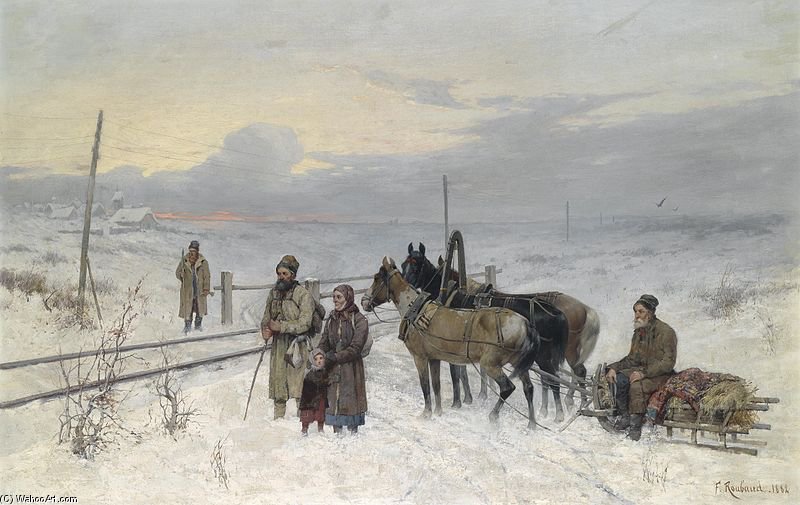 Warten Auf Den Zug — François Flameng