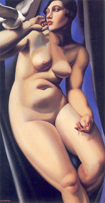 Nude With Dove — Tamara De Lempicka