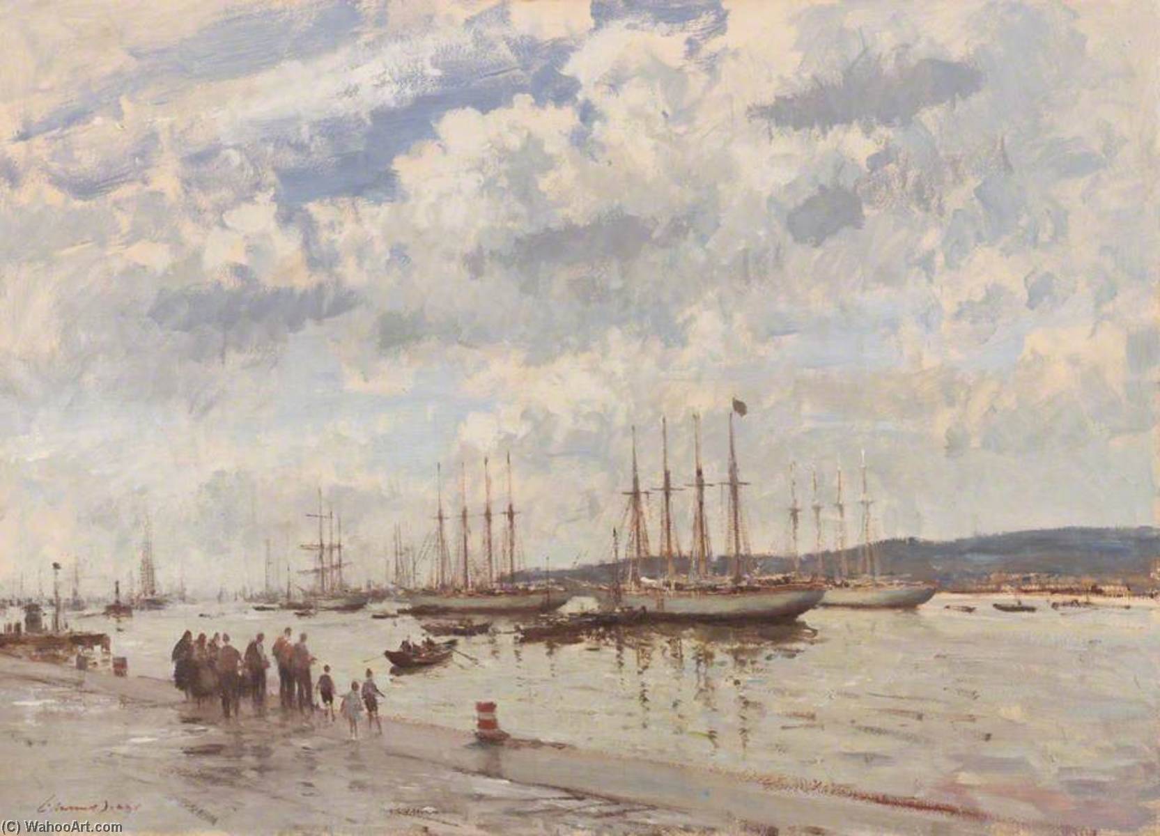 Bacalhoeiros On The Tagus, Portugal — Edward Brian Seago