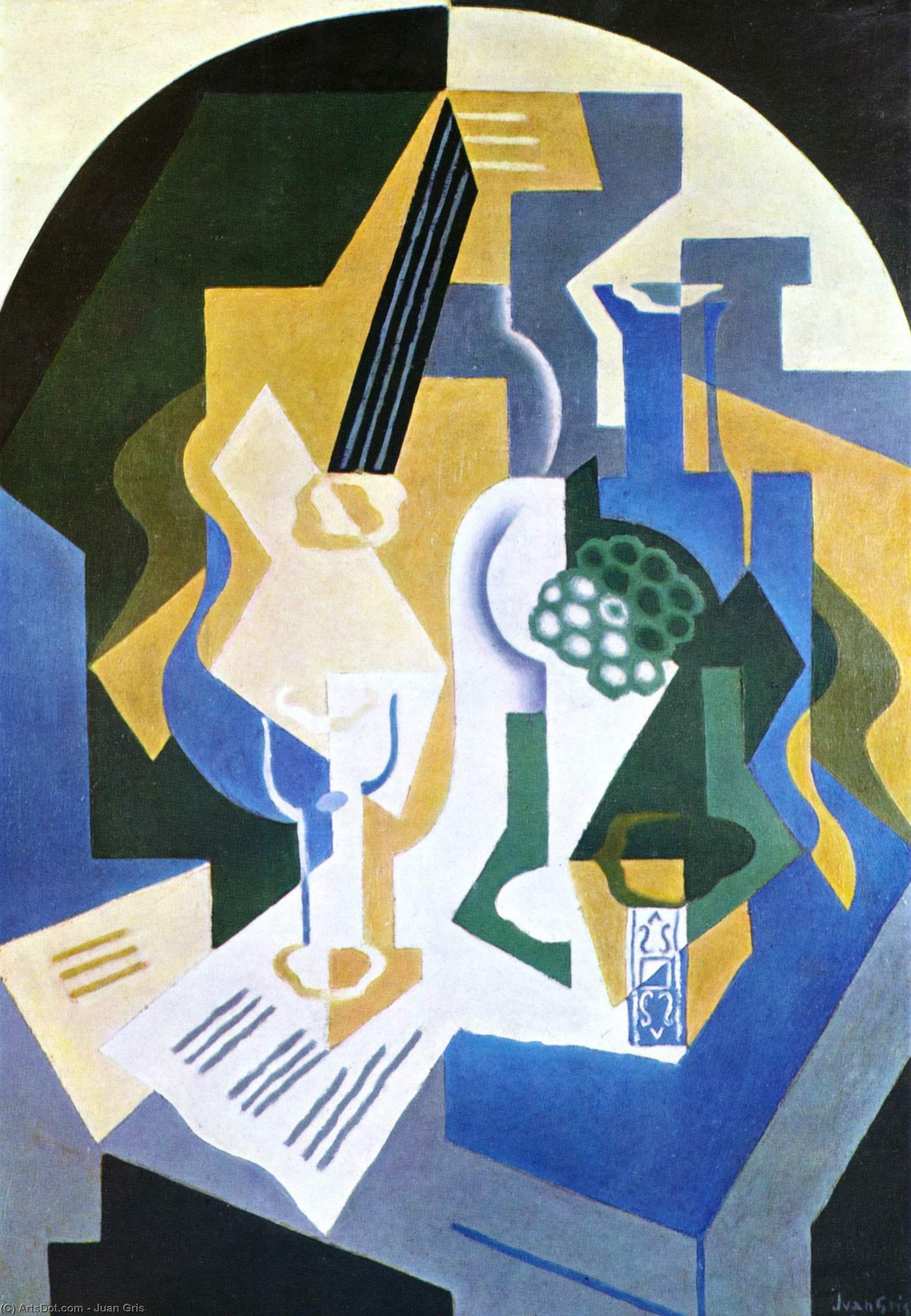 Still Life With Fruit Bowl And Mandolin — Juan Gris