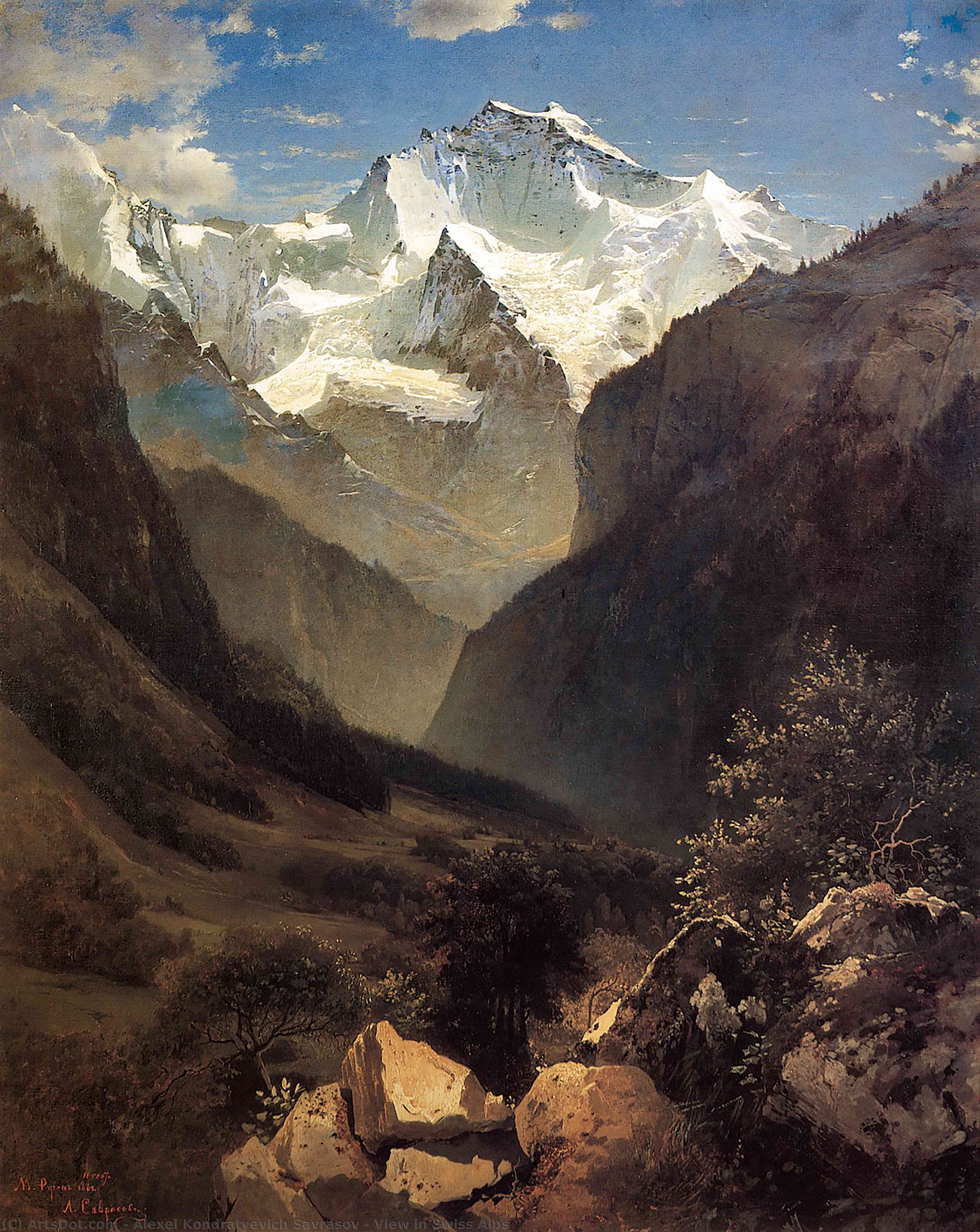 View In Swiss Alps — Алексеј Кондратевич Саврасов