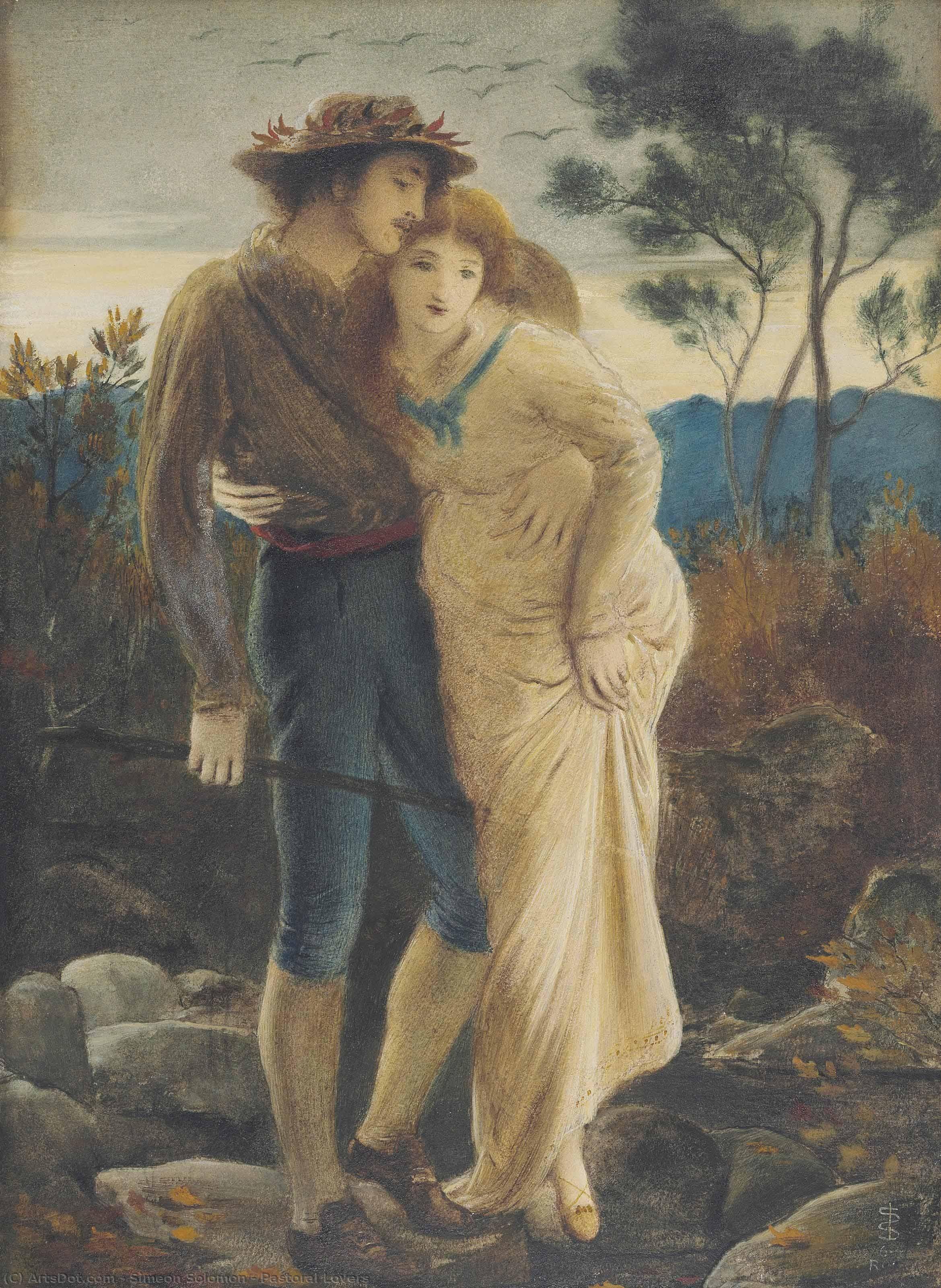 Pastoral Lovers — Симеон Соломон