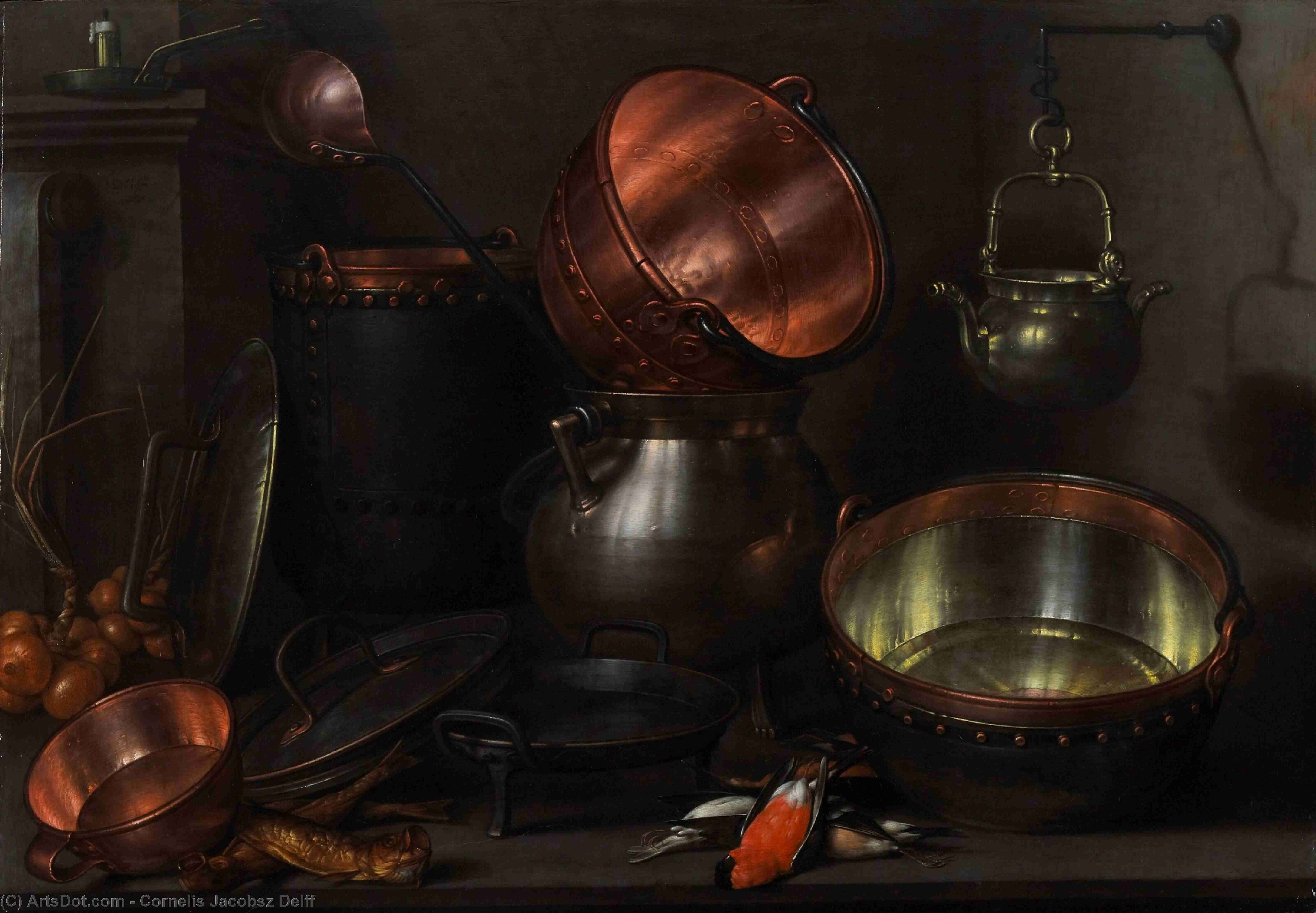 Kitchen Still-life — Cornelis Jacobsz Delff