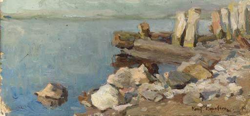Study Of A Rocky Seascape — Konstantin Alexeievitch Korovin