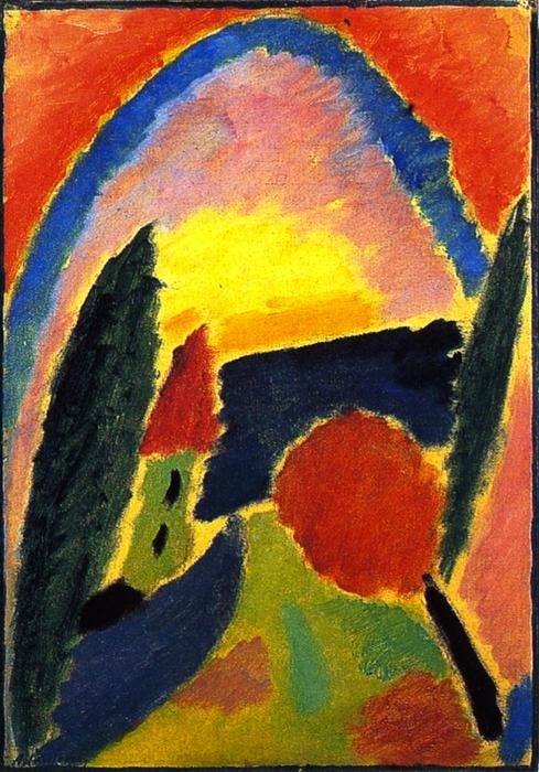 Variation With Church Steeple — Alexej Von Jawlensky