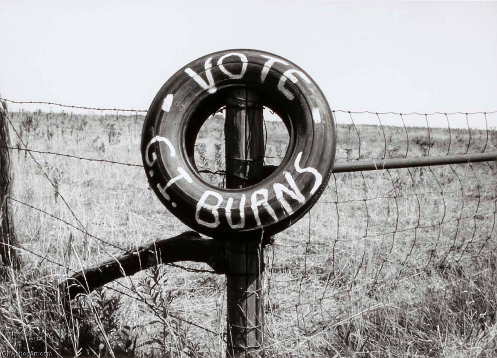 Tire Sign, From The Kansas Documentary Survey Project — Larry W Schwarm