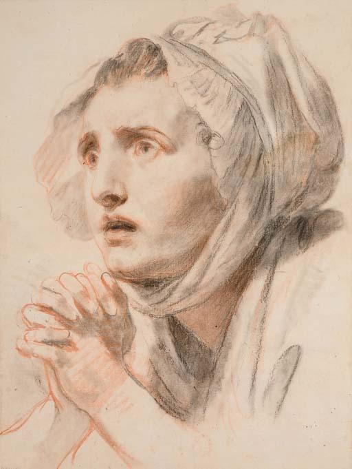 Portrait Of A Young Woman With Folded Hands — Jean-baptiste Greuze