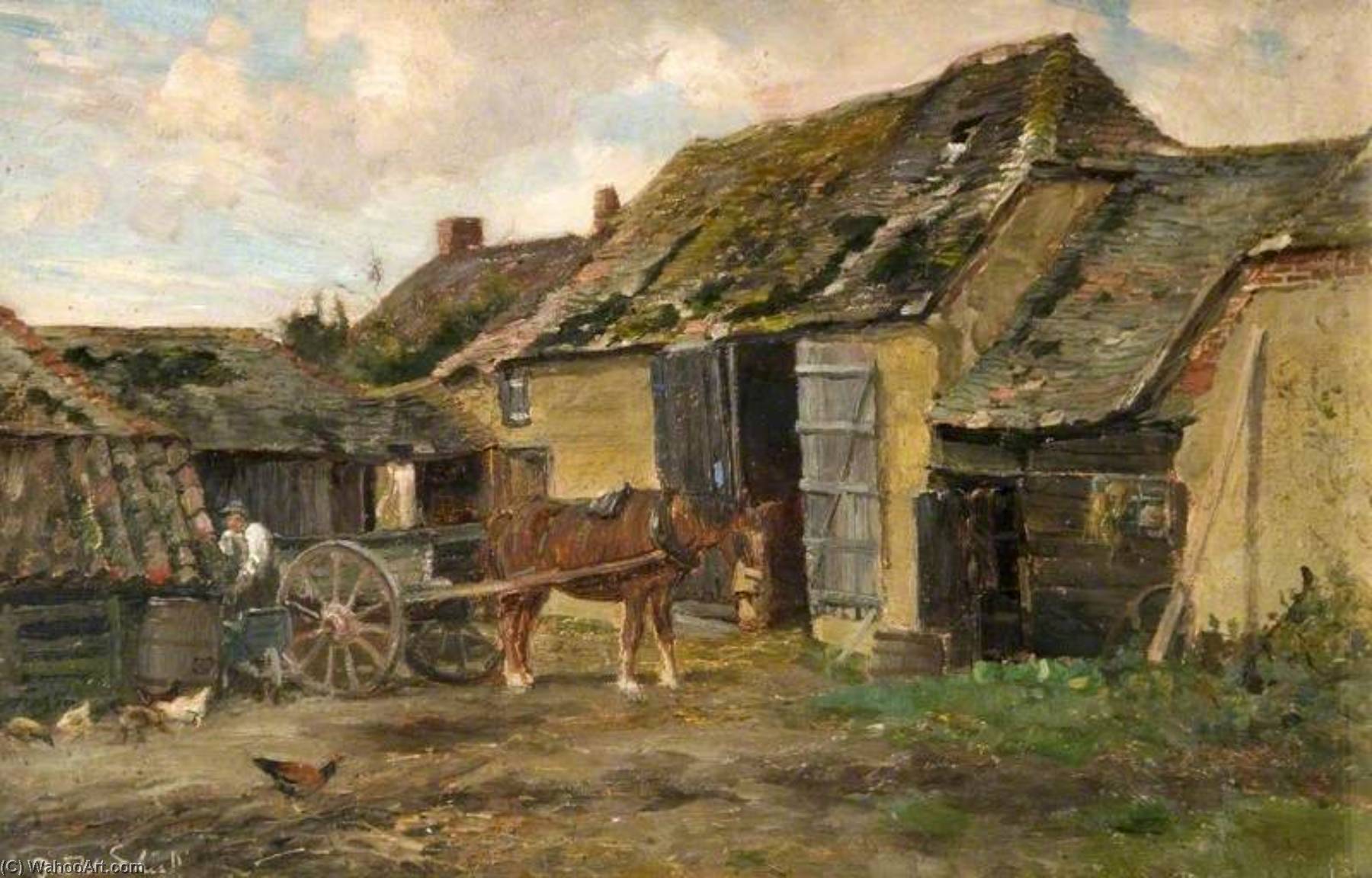 Farmyard Scene — Frederick William Newton Whitehead