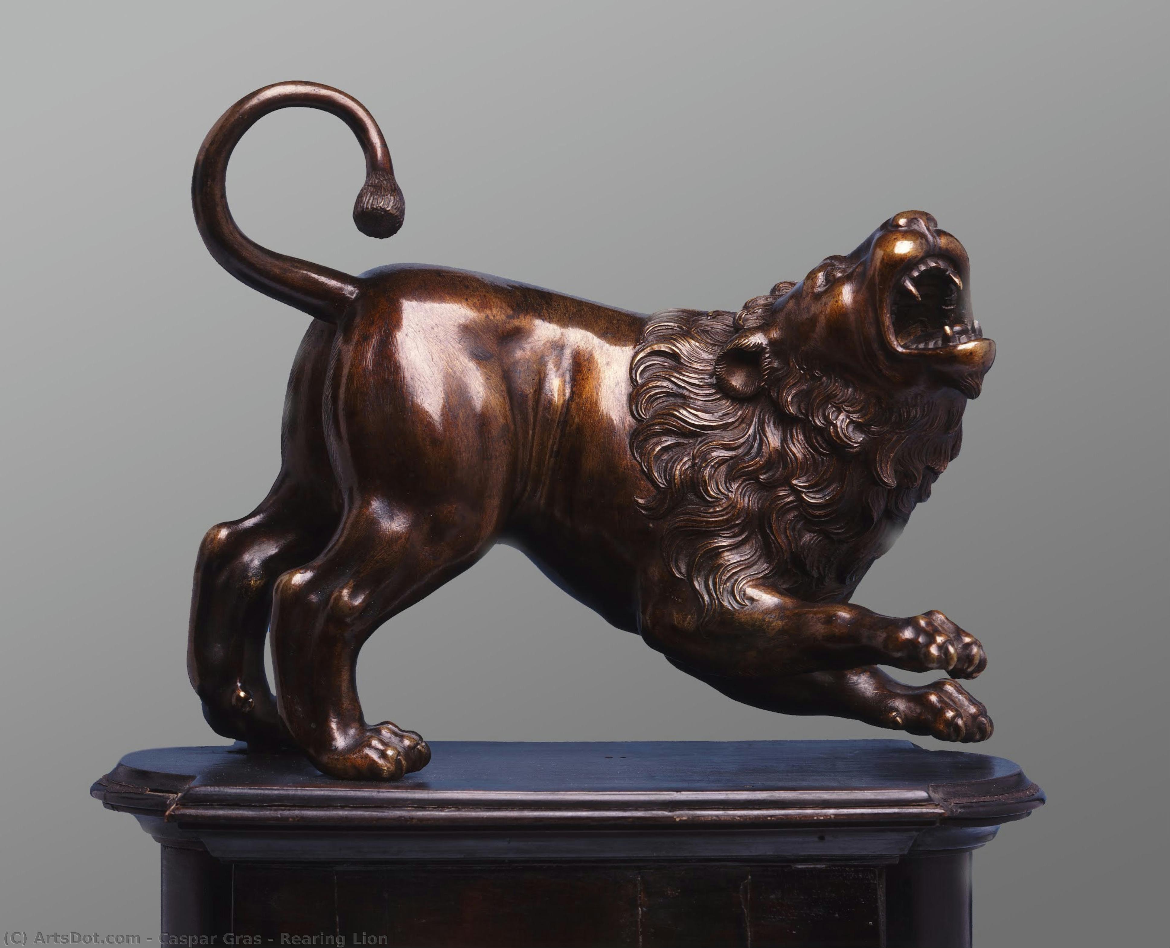 Rearing Lion — Caspar Gras