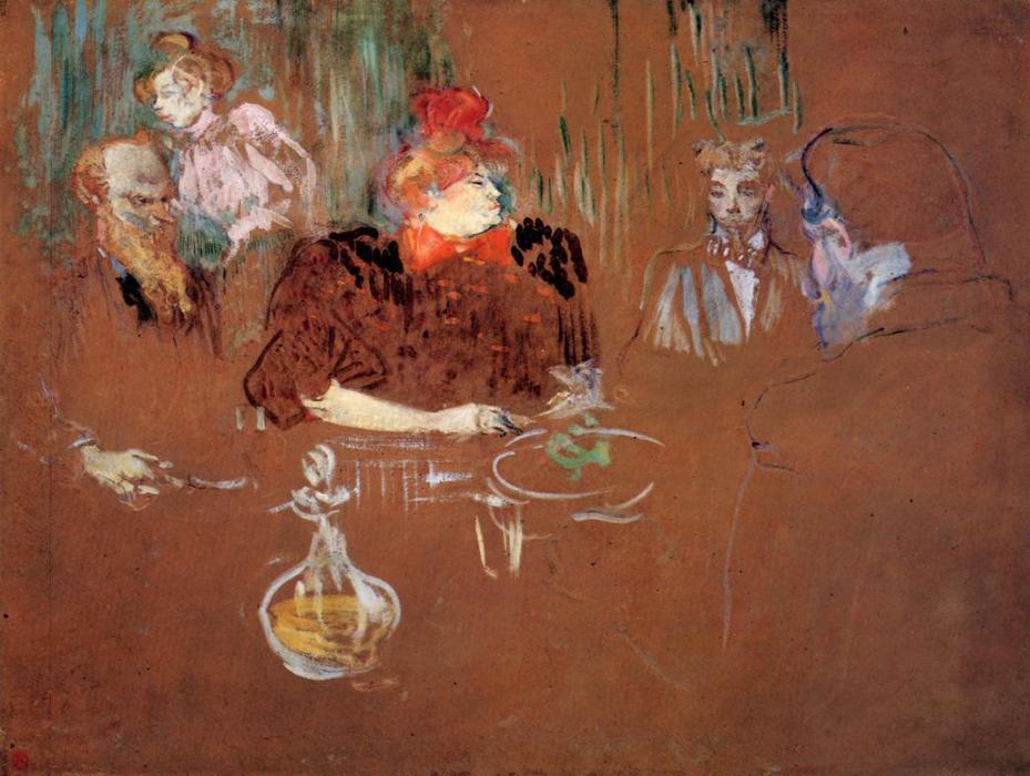Dinner At The House Of M. And Mme. Nathanson — Henri De Toulouse-lautrec