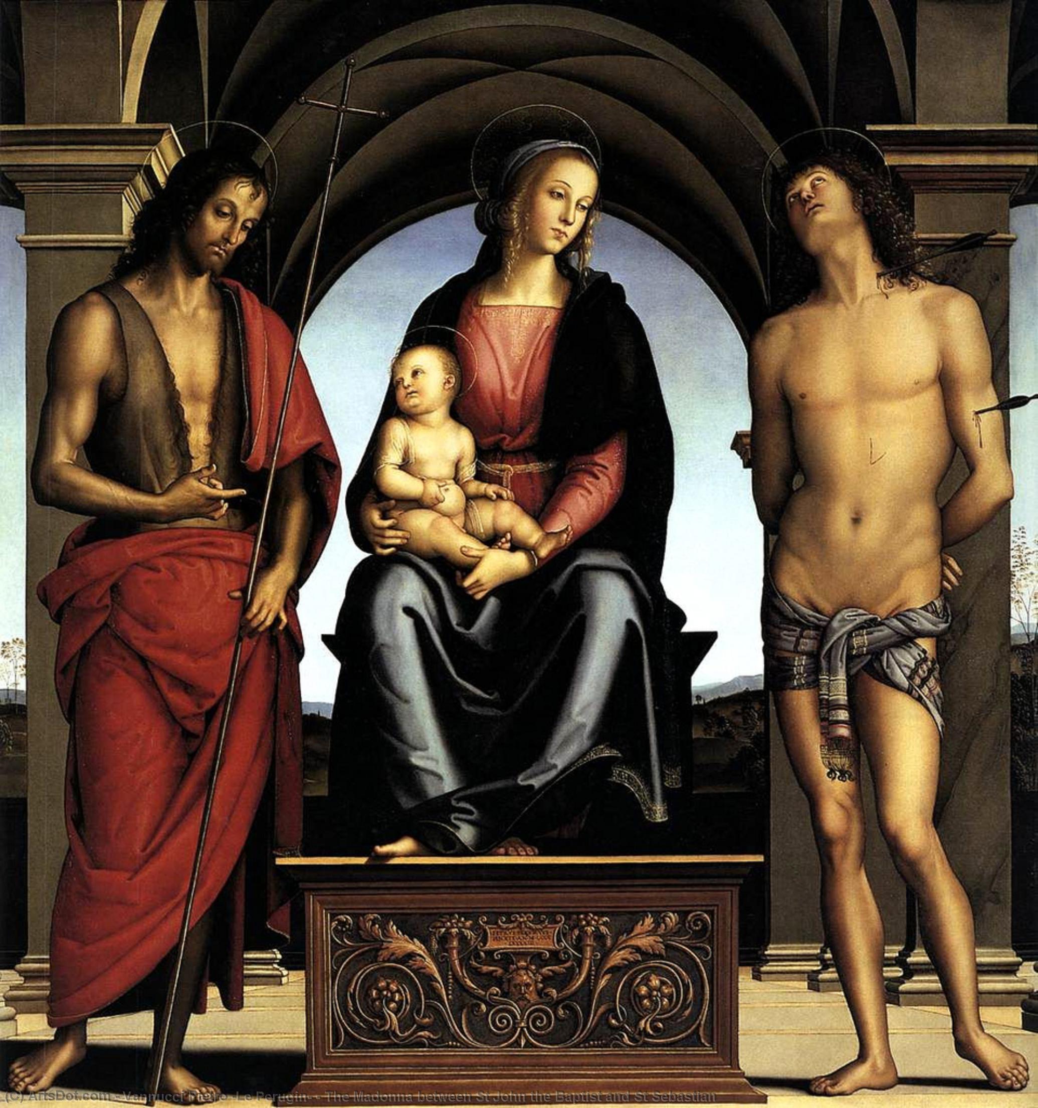 The Madonna Between St John The Baptist And St Sebastian — Vannucci Pietro (le Perugin)