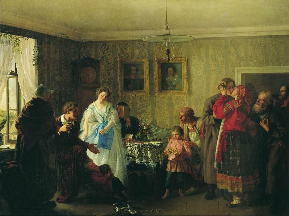Congratulation Of Betrothed In Landlord's House — Grigori Myasoyedov