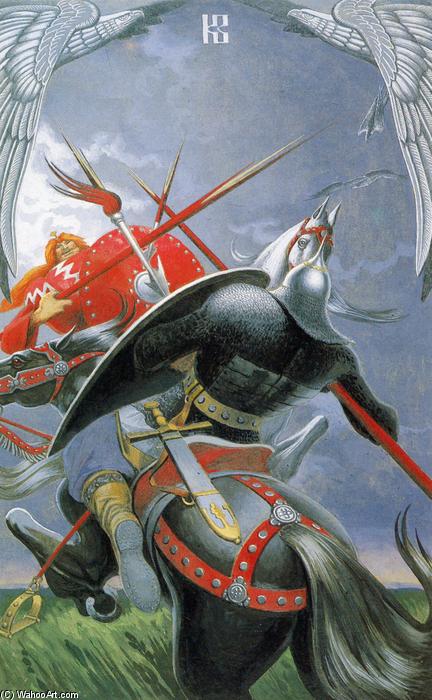 Peresvet`s Duel Wtih Chelubai — Konstantin Alexeyevich Vasilyev