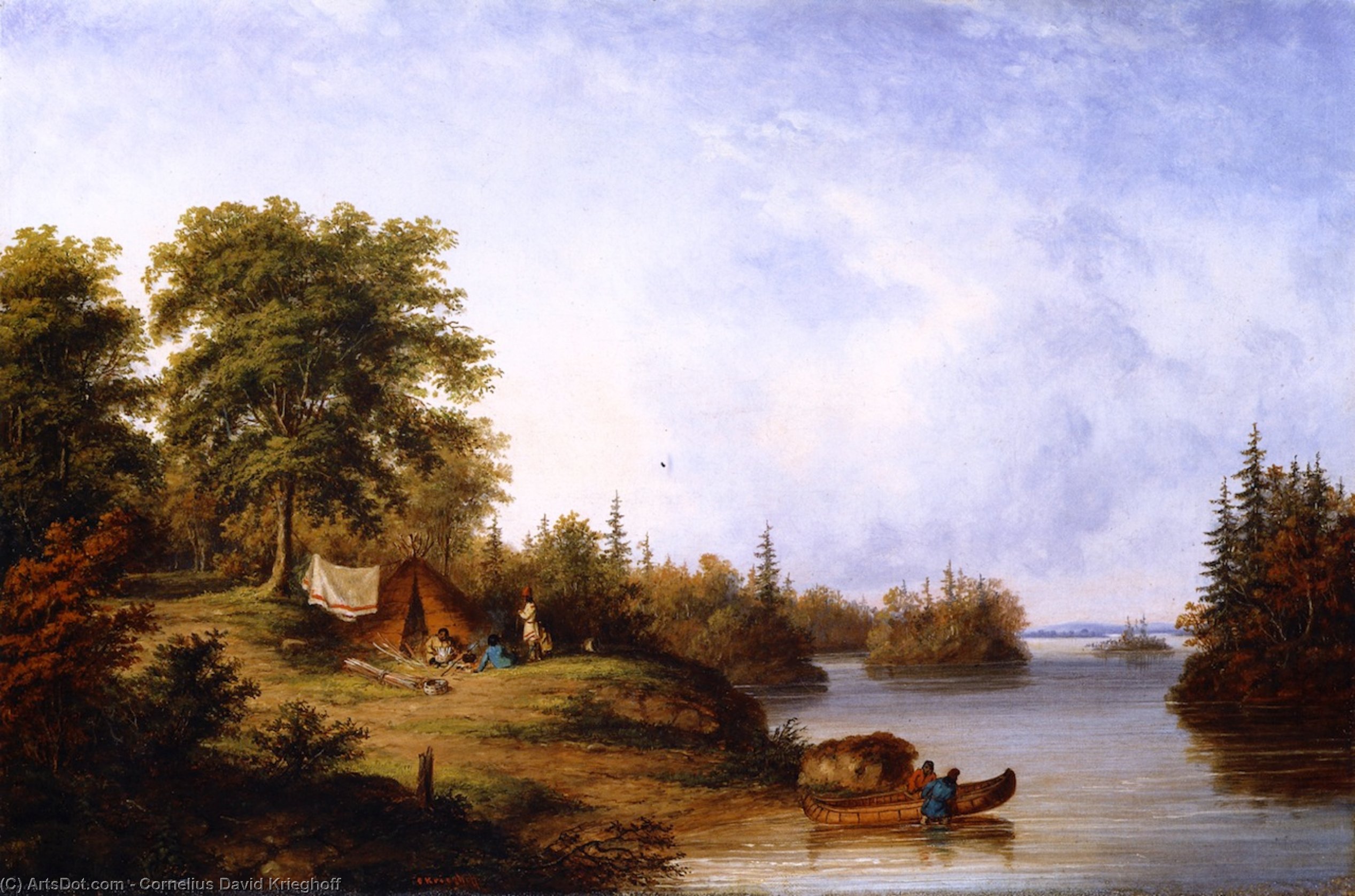 In The Thousand Island — Cornelius David Krieghoff