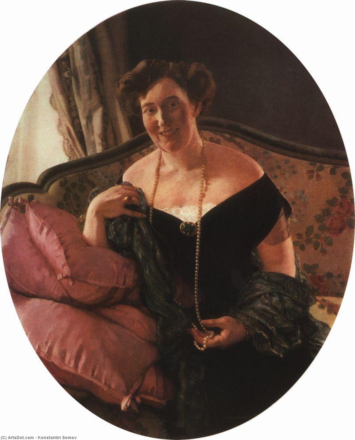 Portrait Of M. Karpova — Konstantin Andreevic Somov
