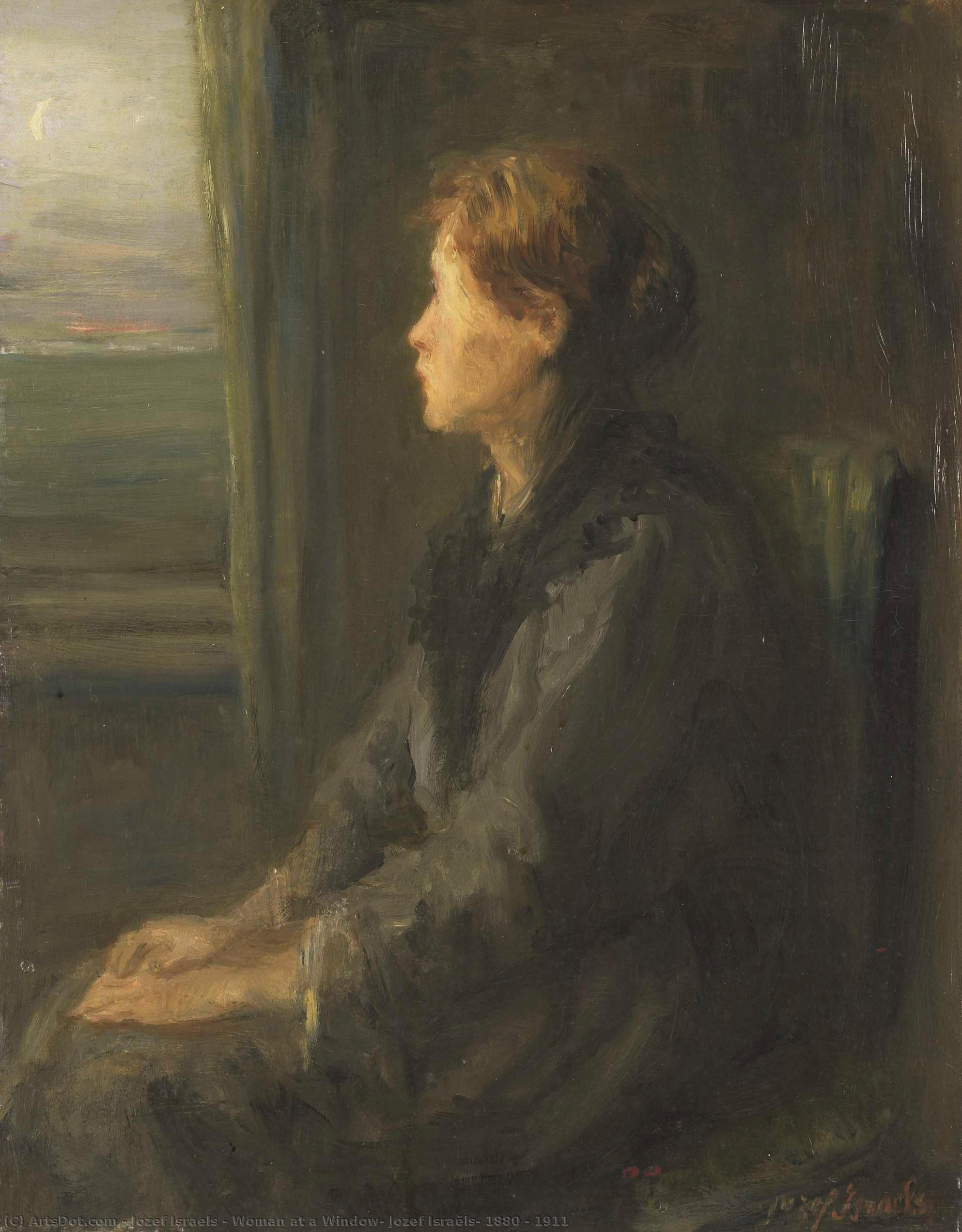 Woman At A Window, Jozef Israëls, 1880 - 1911 — Jozef Israels