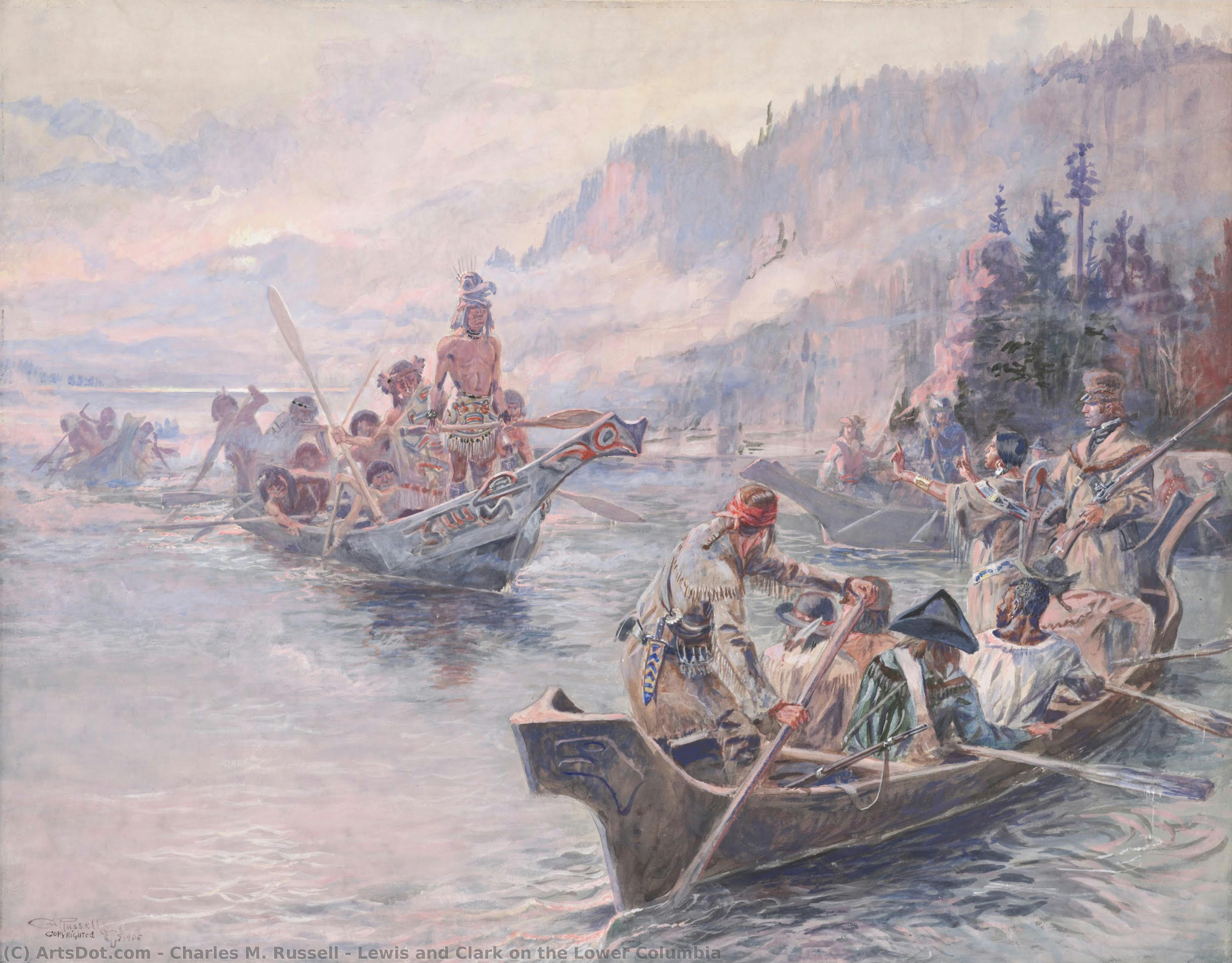 Lewis And Clark On The Lower Columbia — Charles Marion Russell