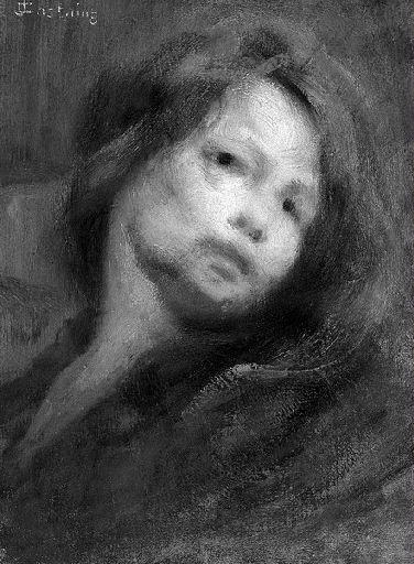 Portrait De Jeune Fille — Henri Joseph Castaing
