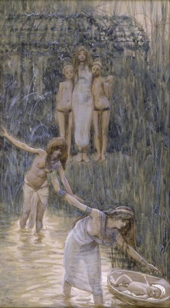 Pharaoh's Daughter Has Moses Brought To Her — Jacques Joseph Tissot