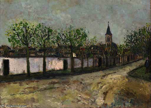 Church And Street Montmagny — Морис Утрилло