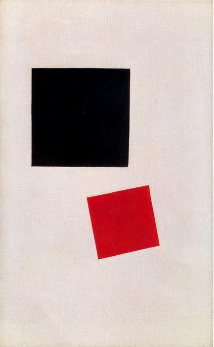 Realismo Pintoril. Niño Con Mochila - Masas De Color En La Cuarta Dimensión — Kazimir Malevich