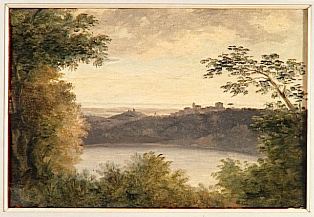 Vue Du Lac De Nemi Et Genzano — Pierre De Valenciennes