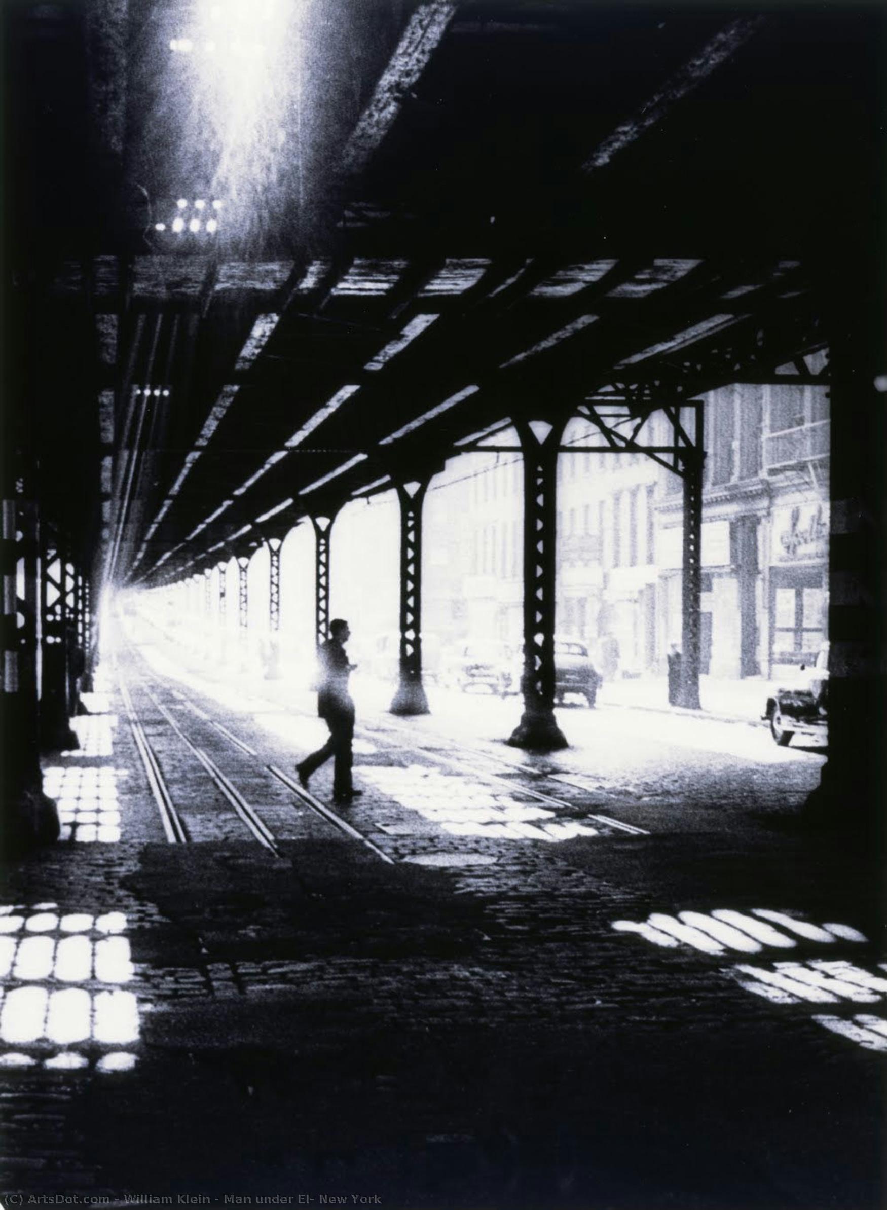 Man Under El, New York — William Klein