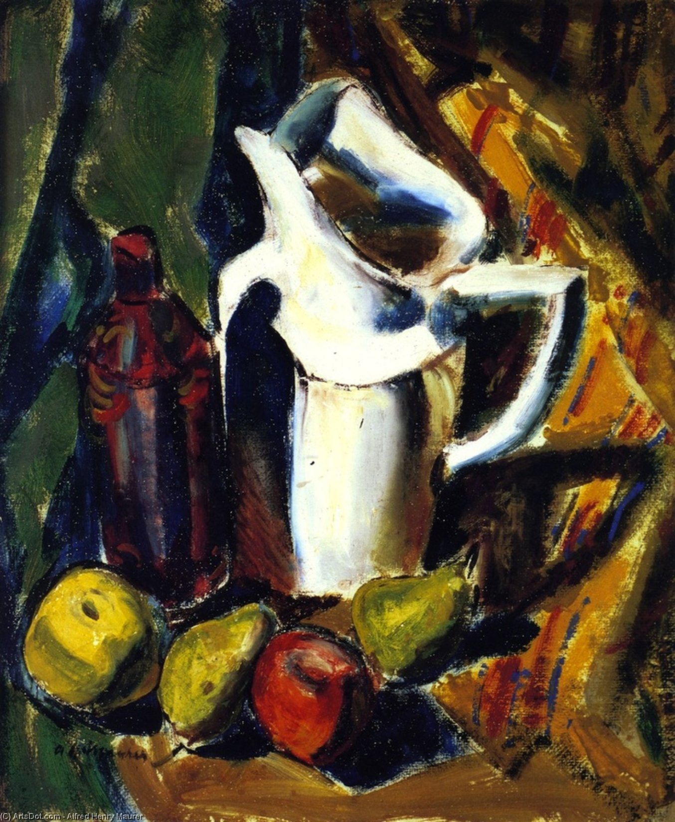 Still Life With White Pitcher — Alfred Henry Maurer