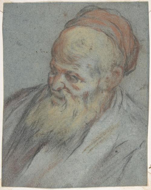 Bust-length Study Of A Bearded Man With Cap In Three-quarter View — Jacopo Bassano (jacopo Da Ponte)