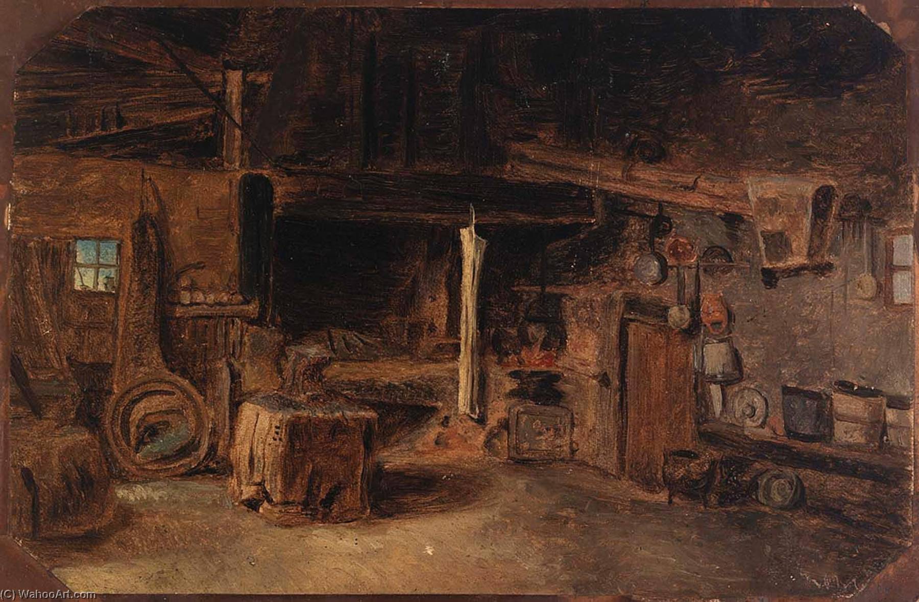 Interior Of A Smithy — Eliphalet Frazer Andrews