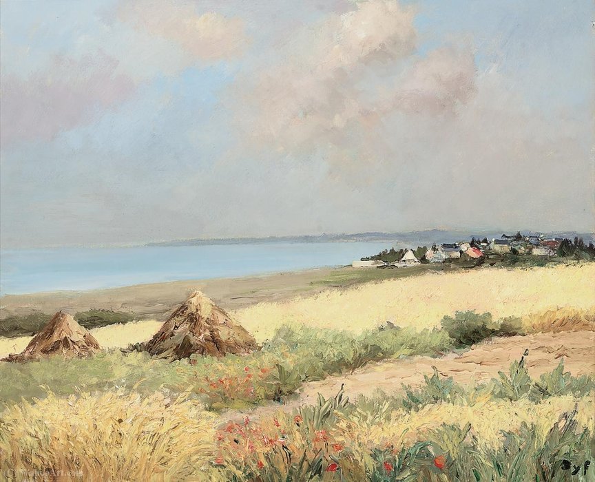 Fields Of Wheat And The Haystacks, (1975) — Marcel Dyf
