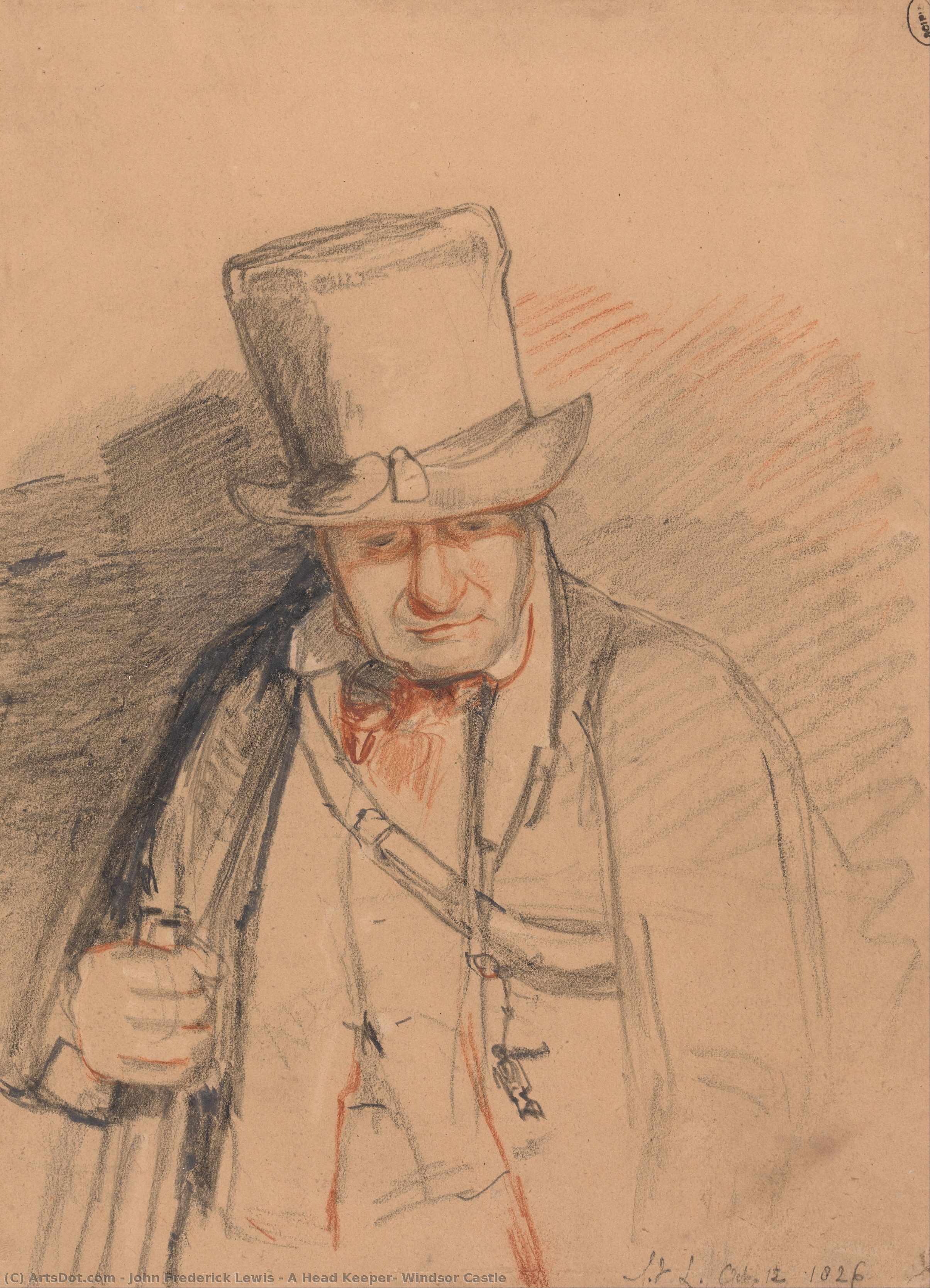 A Head Keeper, Windsor Castle — Джон Фредрик Ливз