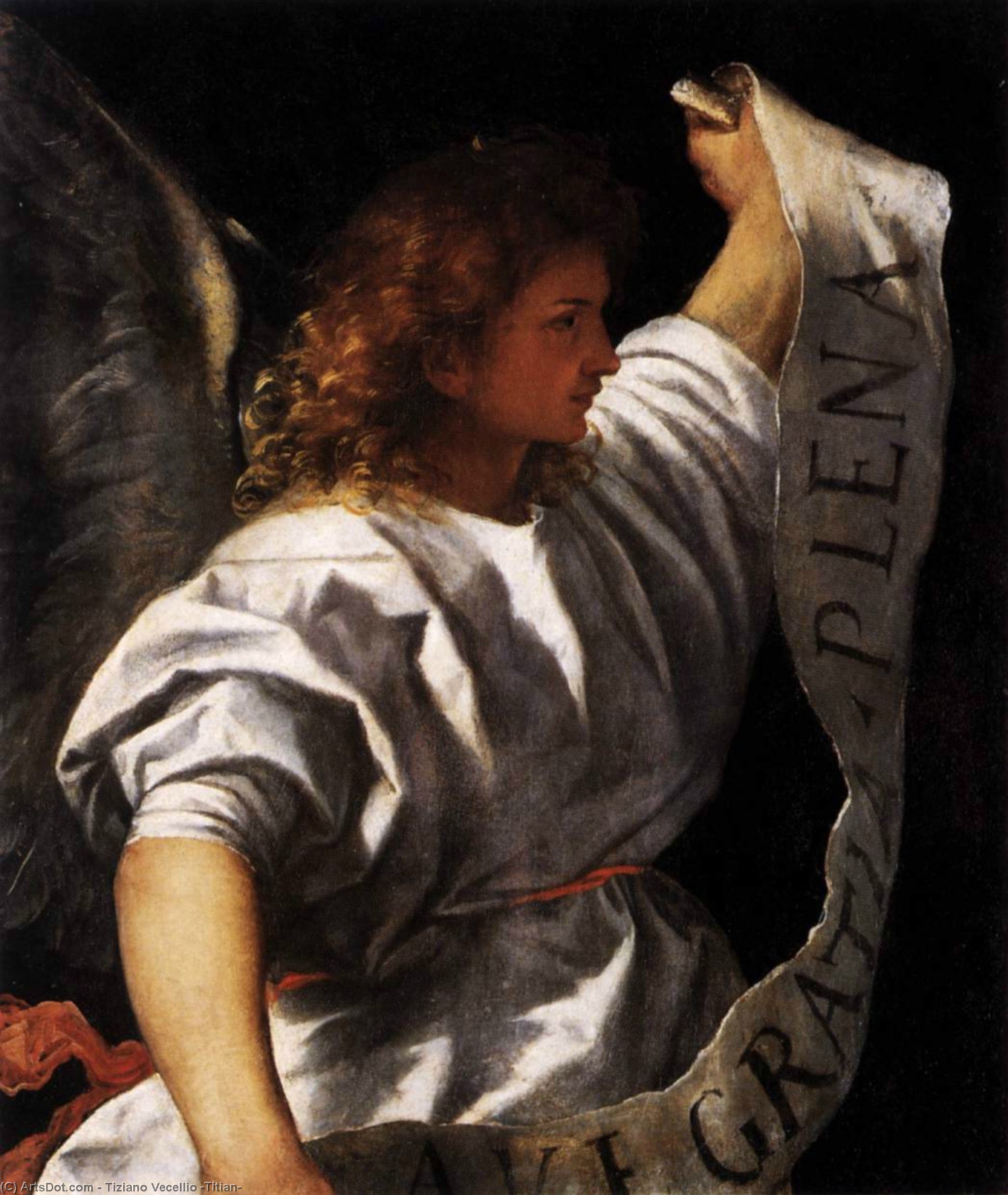 Polyptych Of The Resurrection: Archangel Gabriel — Titian