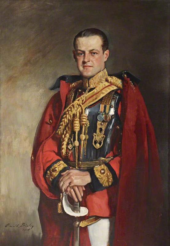 Huttleston Rogers Broughton (1896–1966), 1st Lord Fairhaven, In The Ceremonial Uniform Of The 1st Life Guards — Oswald Hornby Joseph Birley
