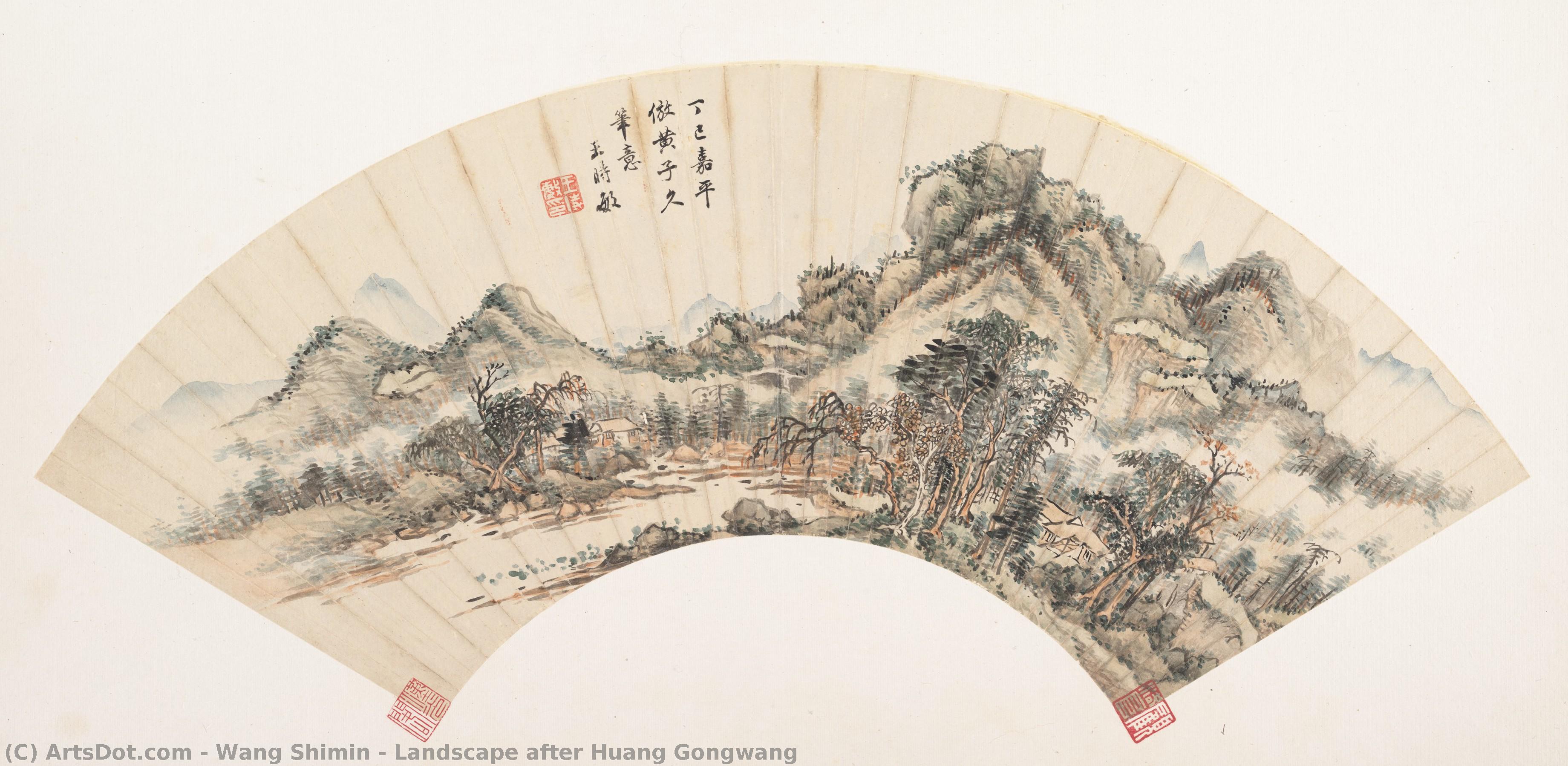 Landscape After Huang Gongwang — Wang Shimin