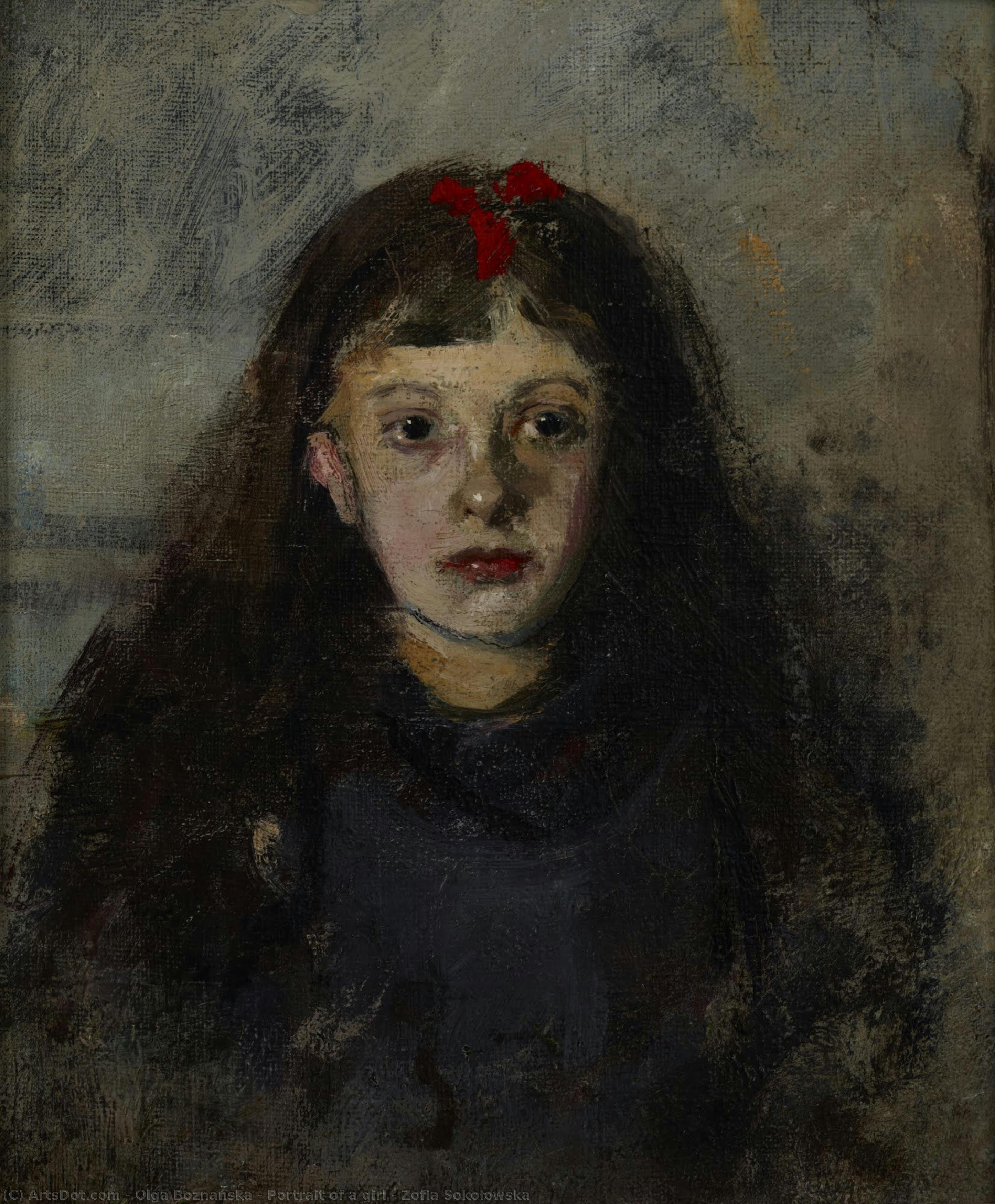 Portrait Of A Girl - Zofia Sokołowska — Olga Boznańska