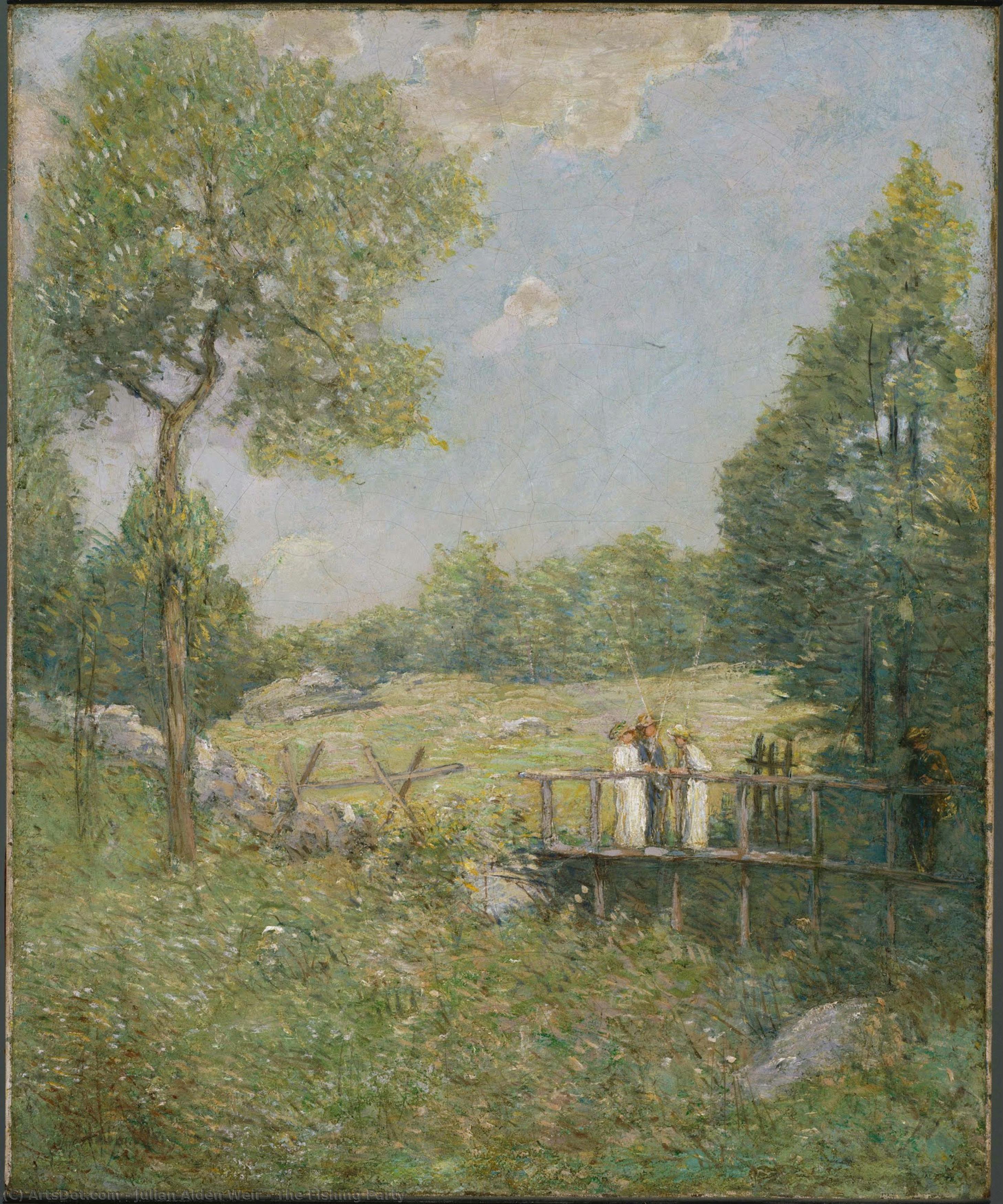 The Fishing Party — Julian Alden Weir