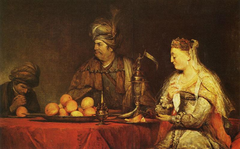 Haman And Ahasuerus At The Feast Of Ester — Aert De Gelder